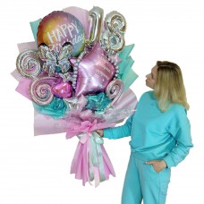 Букет з кульок Фольгований Метелик